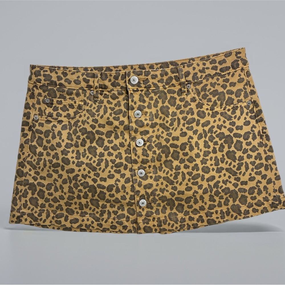 American Eagle Outfitters Leopard Print Mini Skirt